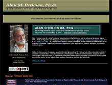 Tablet Screenshot of alanperlman.com